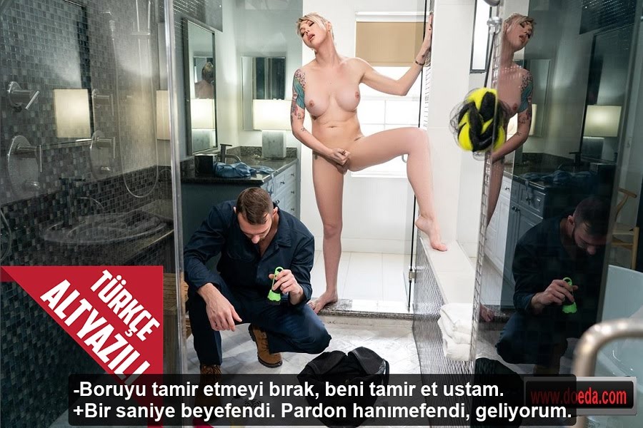 Travesti Birey Su Tesisatçısıyla Banyoda Peşin Sikişle Çalıştı